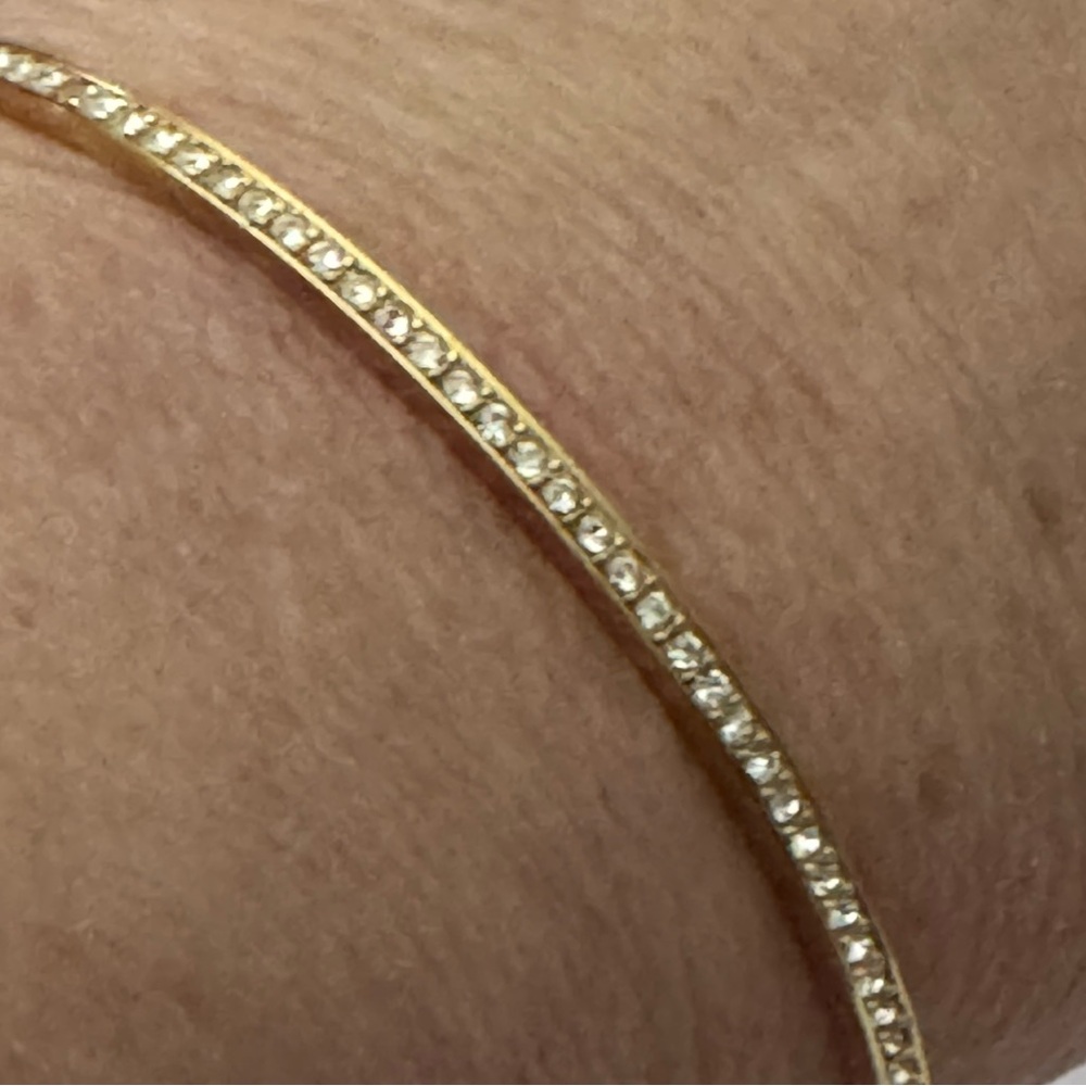 Swarovski Elegant Gold Bangle Bracelet